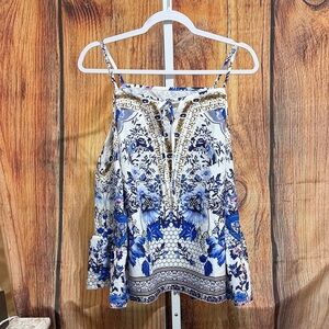 🚨(4/$10) Boture Cold Shoulder Blouse Size XL